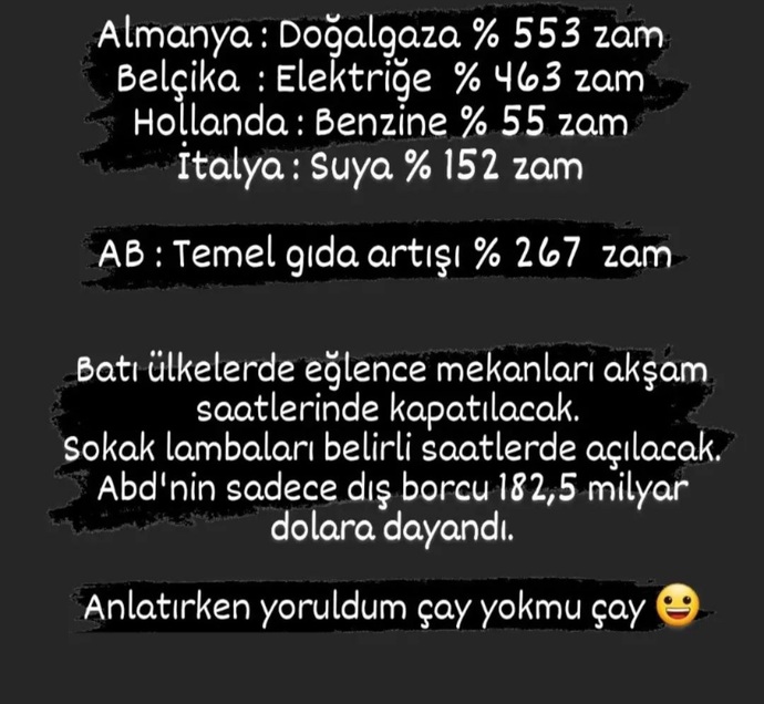 Her şey çok pahalı :( Nasıl kışlık alacağız?
