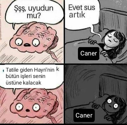 10 günlük tatile çıkacağım. Sizce yıllık iznimde @cnrche ne kadar bunalıma girer😁?