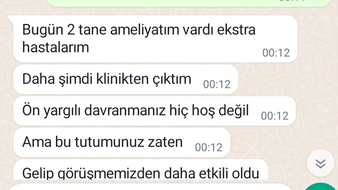 Gönüllü çalışmak için mesaj attım ve görüldü yaptı sizce haksız mıyım?