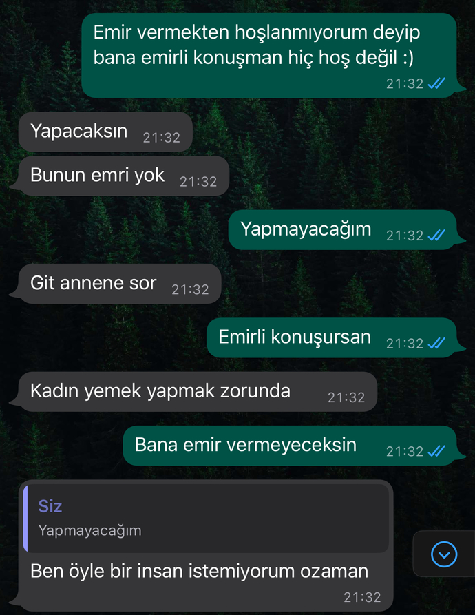Sizce nişanlımın üslubu doğru mu?
