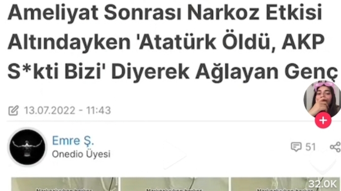 Narkoz alsanız ne söylerdiniz?