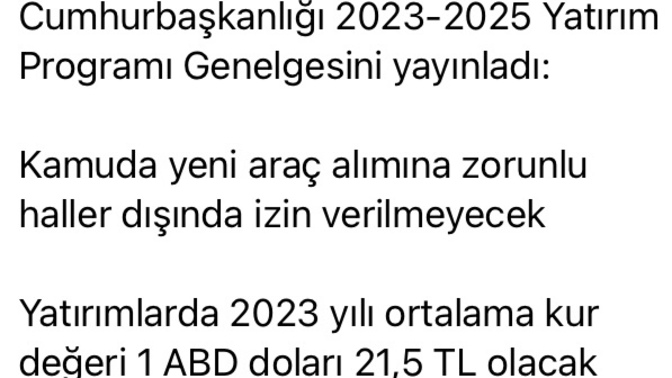 Hükümet güncel genelge ile 2023 dolar kurunu 21,50 TL olarak öngördü. Bu öngörü tutar mı?
