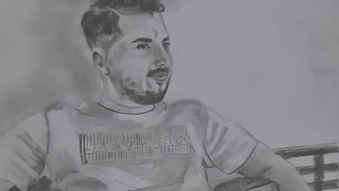 Arkadaşımı çizdim nasıl olmuş?