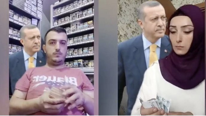 Erdoğanın fotoğrafını kullanarak para sayma videosu çekenlere soruşturma başlatıldı, Ne Düşünüyorsunuz?
