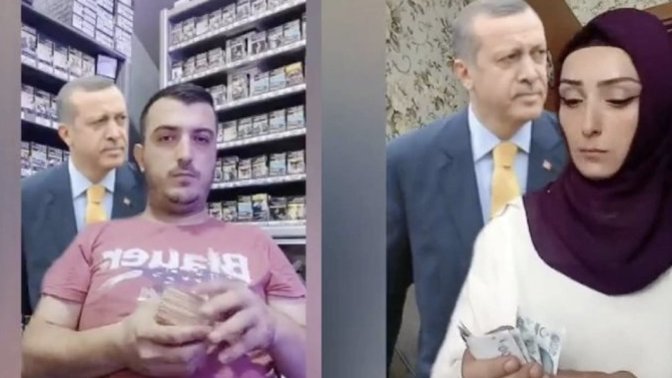 Erdoğan'ın fotoğrafını kullanarak para sayma videosu çekenlere soruşturma başlatıldı, Ne Düşünüyorsunuz?