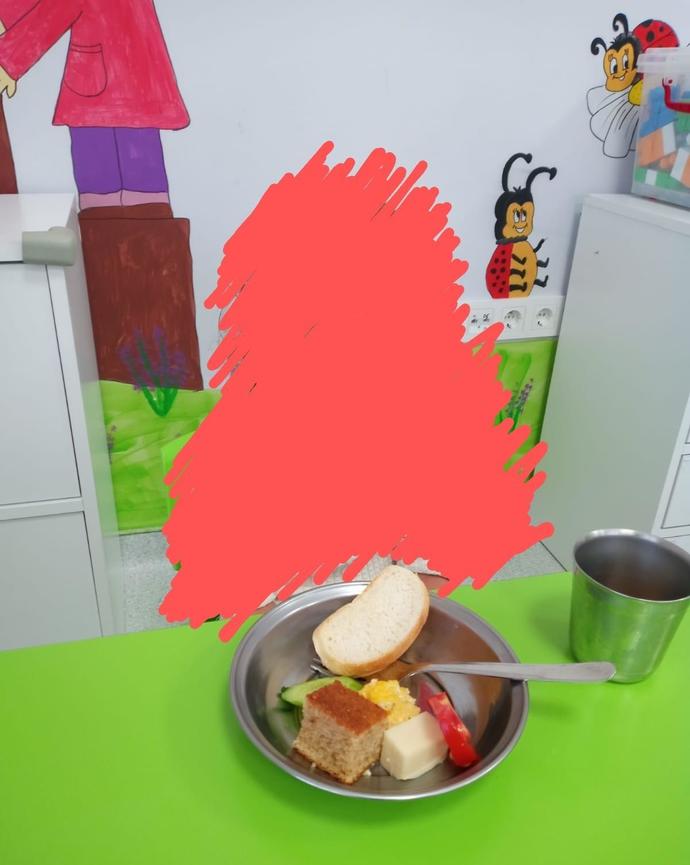 Belediye kreşinin tabağı gündem oldu! Küçücük çocuklara bu tarz bir yemek vermek sizce normal mi?