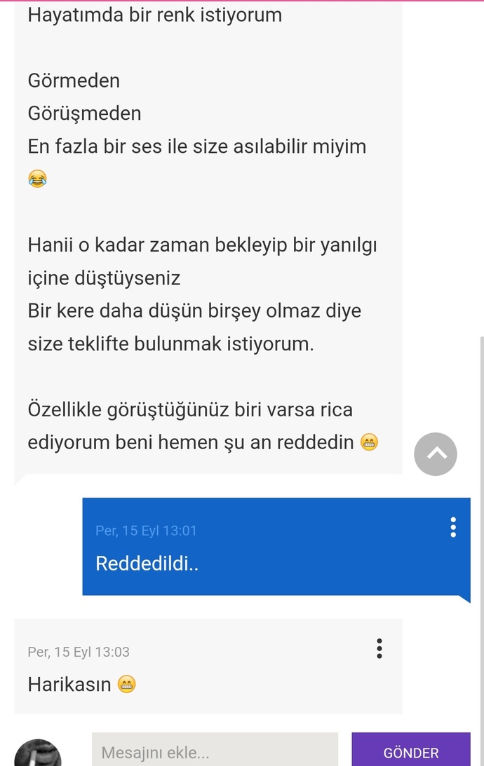 Hayatın heyecanı meyecanı yok.. :/