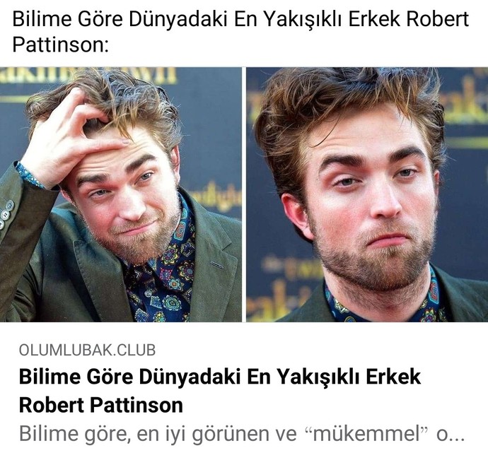 En yakışıklı adam Robert mi?