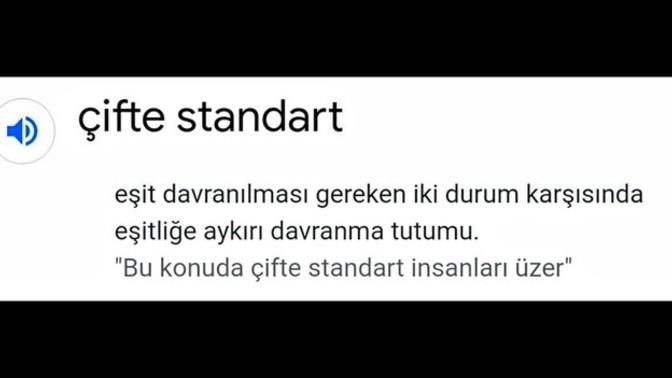 Yapılan bu çifte standartı fark edecek kadar kafası basanlar buna neden bir şey demiyor?