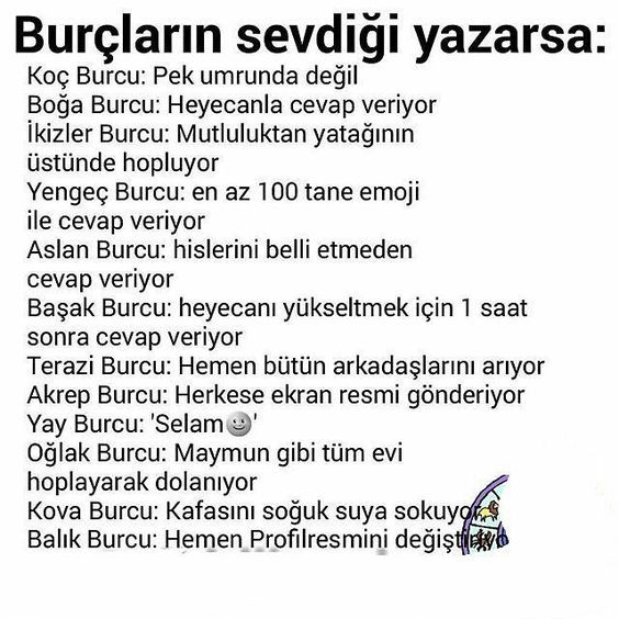 Burçların sevdiği yazarsa neler yaparlar?