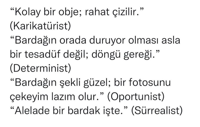 Bu bardağa nasıl bakarsın😃?