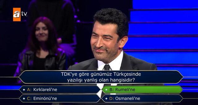 Kim Milyoner Olmak İster yarışmasında 200 bin liralık ilginç Türkçe sorusu. Sen bu soruya hangi yanıtı verirdin?