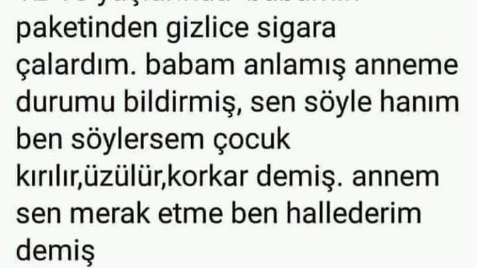 Ailenden hic dayak yedin mi?