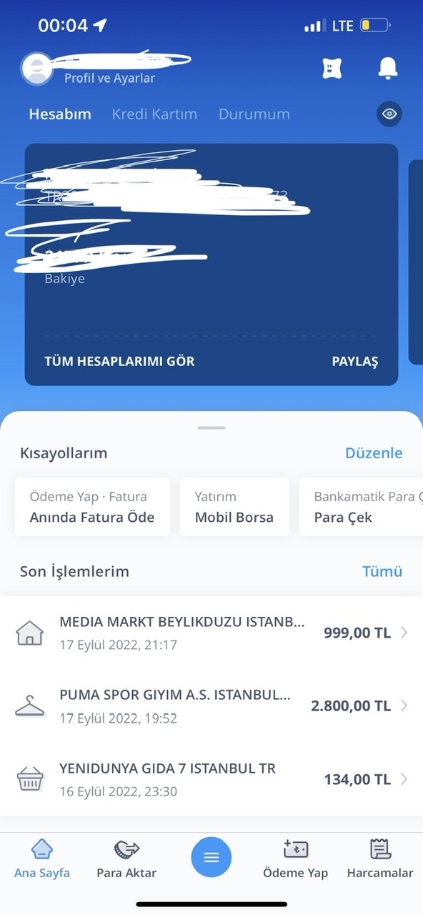 Maddi durumunuz ne alemde?