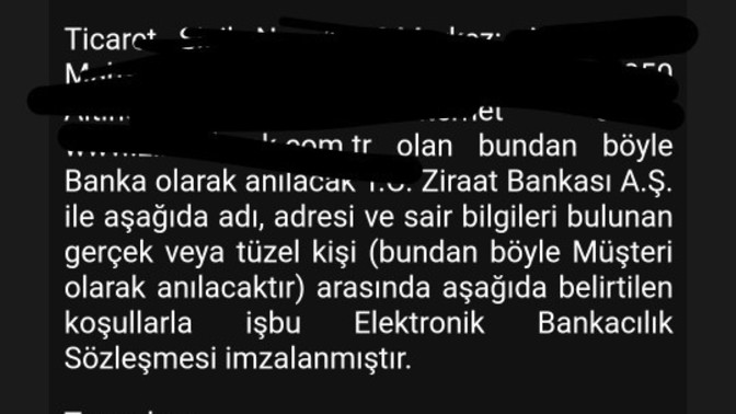 Banka hesabıma girdiğimde böyle bir ekran çıktı ne yapmam gerekiyor?