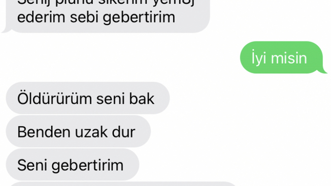 Sevgilim bana küfür etti. Arıyorum diye yüzüne kezzap atarım senin dedi? Ne yapacağım?