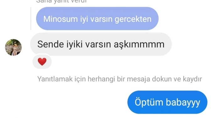 En son kiminle mesajlastınız?