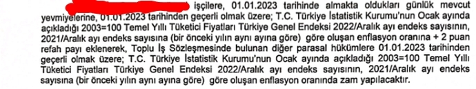 Nasil olur? Bize enflasyon zammı verilecek ama burada enflasyon zammı nasıl hesaplancak yardımcı olur musunu?