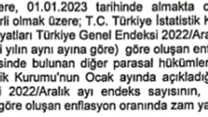 Nasil olur? Bize enflasyon zammı verilecek ama burada enflasyon zammı nasıl hesaplancak yardımcı olur musunu?