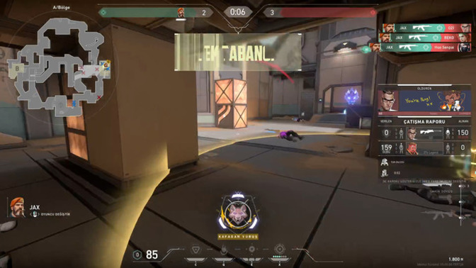 Valorant derecelide 1v3 clutch! Eli güzel almamış mıyım :D?