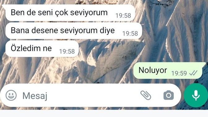 Sizce baska biri mi var?