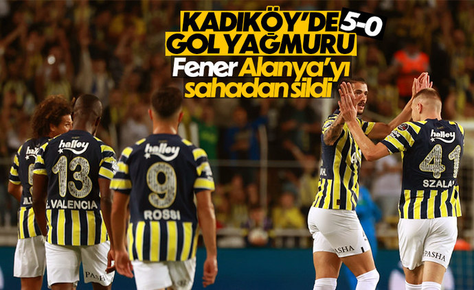 Fenerbahçe 5 - Alanyaspor 0... Sarı lacivertlilerden farklı tarife! Maçı nasıl buldunuz?