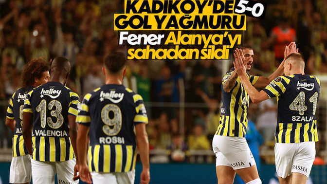 Fenerbahçe 5 - Alanyaspor 0... Sarı lacivertliler'den farklı tarife! Maçı nasıl buldunuz?