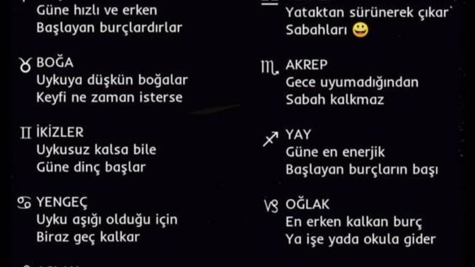 Burçlar uyandığında güne başlarken neler yaparlar?