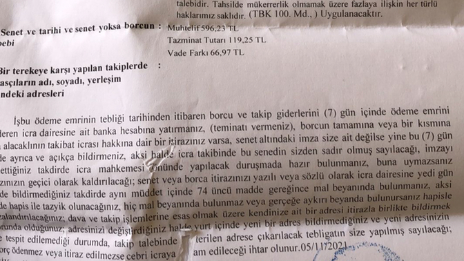 Avukat veya icra dairesinde çalışan var mı?