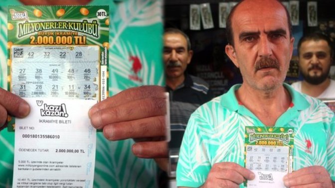 Cebindeki son parayla kazı kazan alan adama 2 milyon lira çıkmış! Sen cebindeki son parayla ne aldın?
