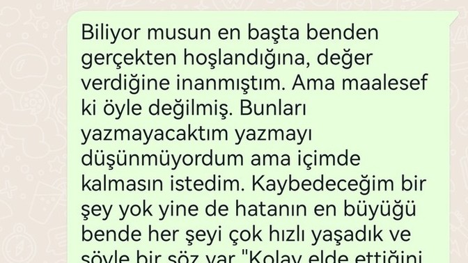 Sevgilime bunları yazıp engelledim kötü mü yapmışım?