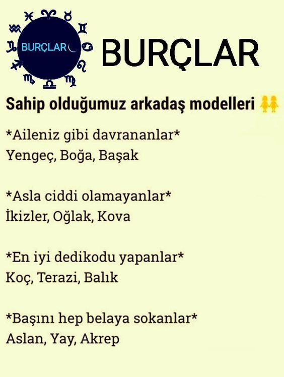 Burçlarda Sahip olduğunuz arkadaş modelleri nasıldır?