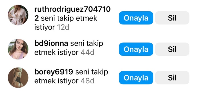 Instagramda gelen bu istekler sizce normal mi, sadece bana mı geliyor?