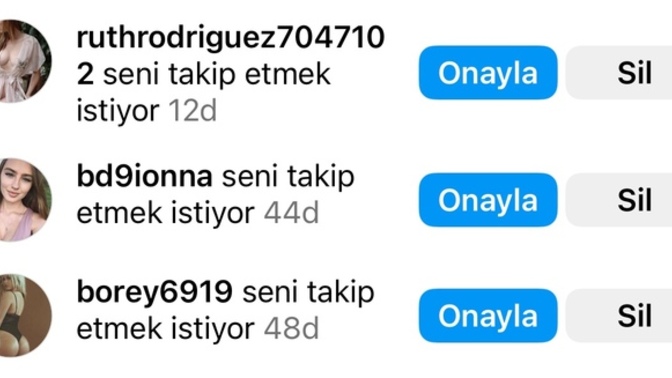 Instagram'da gelen bu istekler sizce normal mi, sadece bana mı geliyor?