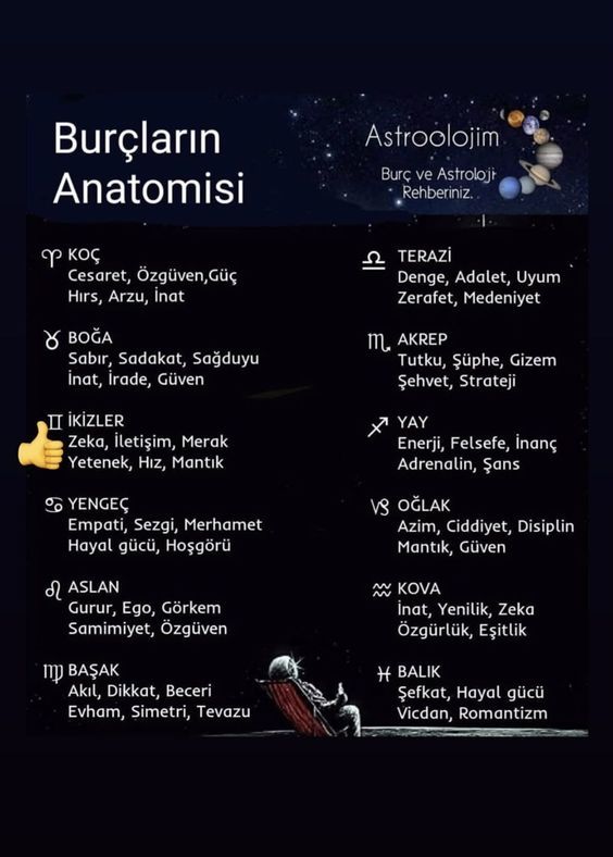 Burçların anatomisi nelerdir?