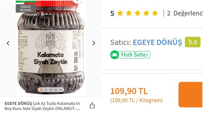 Zeytinin kilosu 100 TL'yi geçmiş. Günde en az 20 tane zeytin yiyorum. Bu gidişle batar mıyım?