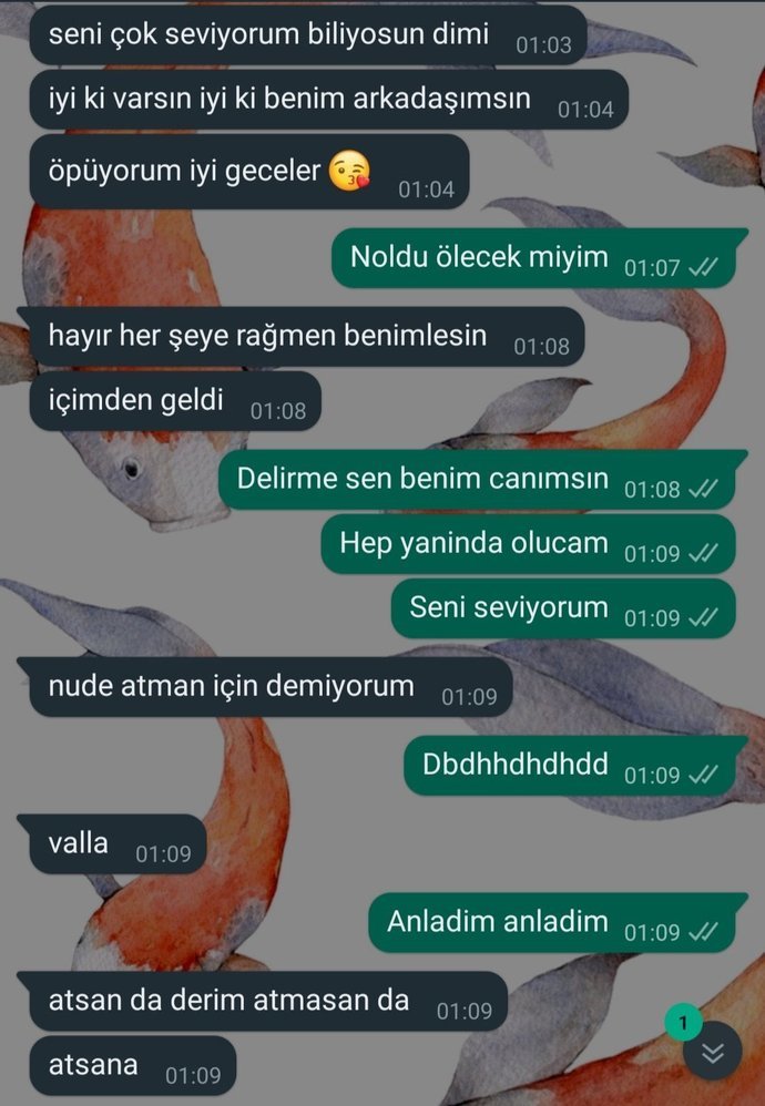 Üniversitedeki yakın kız arkadaşım böyle mesaj atıyor , bana ilgisi mi var sizce :D?