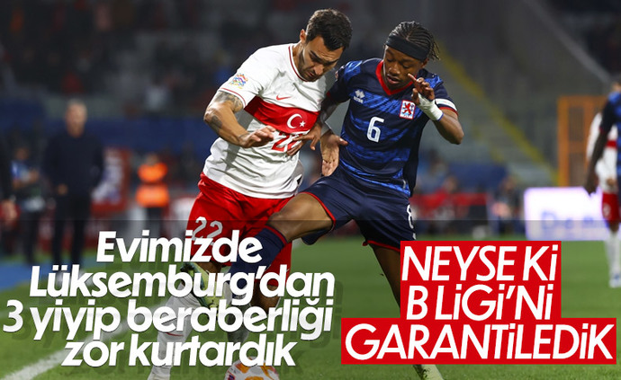 Türkiye 3 - Lüksemburg 3... Milli Takım bu kötü skora rağmen uluslar liginde B grubuna yükselmeyi garantiledi! Maçı nasıl buldunuz?