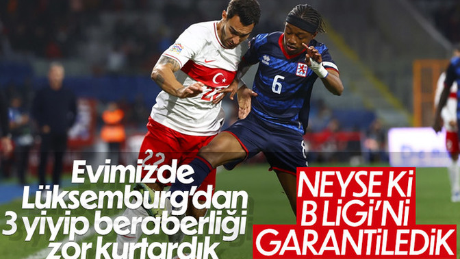 Türkiye 3 - Lüksemburg 3... Milli Takım bu kötü skora rağmen uluslar liginde B grubuna yükselmeyi garantiledi! Maçı nasıl buldunuz?