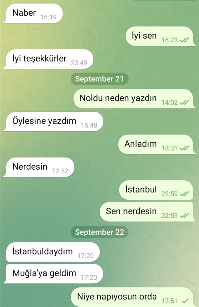 Eski sevgilim 2 3 ayda bir böyle msjlar atıyor? bişey konuştuğuda yok? mesaj atıp saatlerce günlerce cvp vermiyor napmaya çalışıyo?