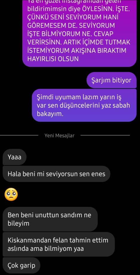 Oluru mu var mı sizce cıkma teklifi ettim verdigi cevap degişik?