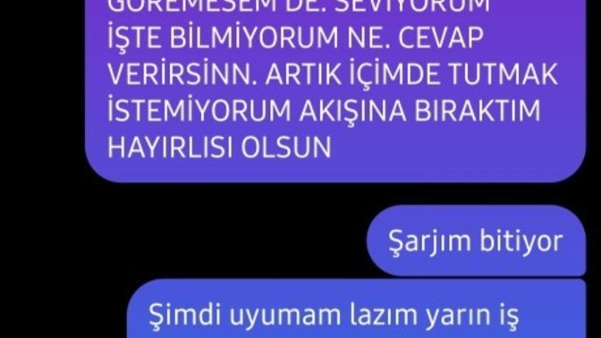 Oluru mu var mı sizce cıkma teklifi ettim verdigi cevap degişik?