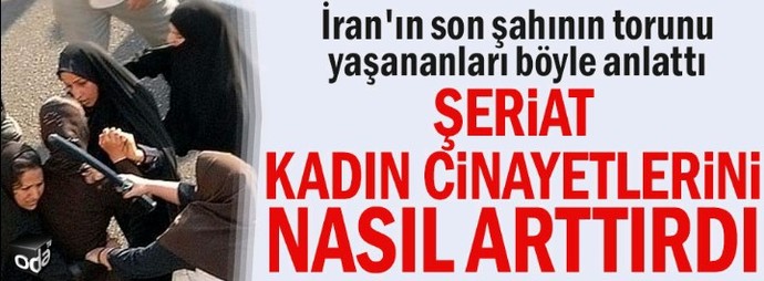 Şeriat isteyenler hangi kafayı yaşıyor?