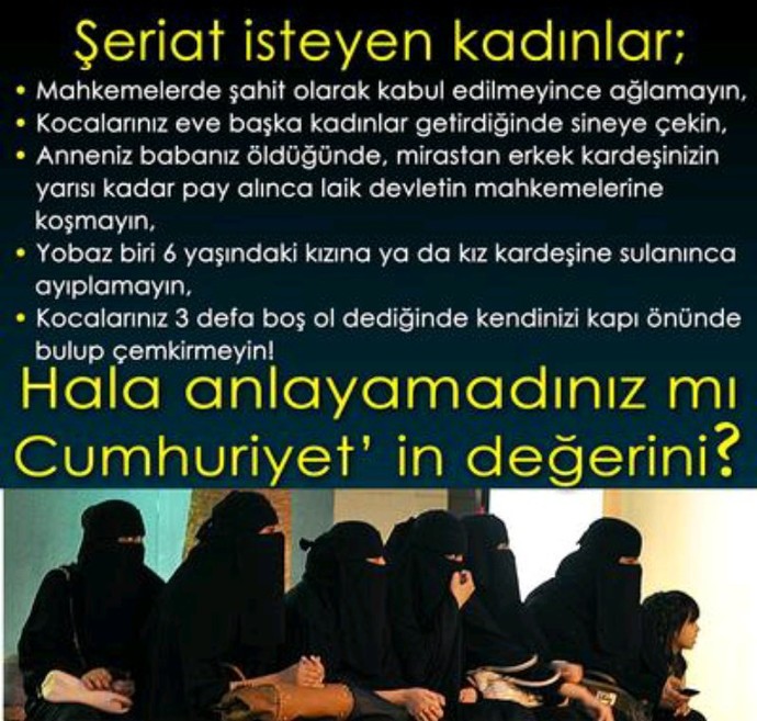 Şeriat isteyenler hangi kafayı yaşıyor?