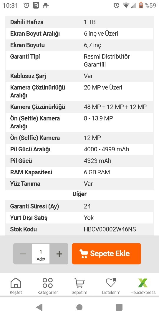 Bu kadar basit özelliklere bu para verilir mi?