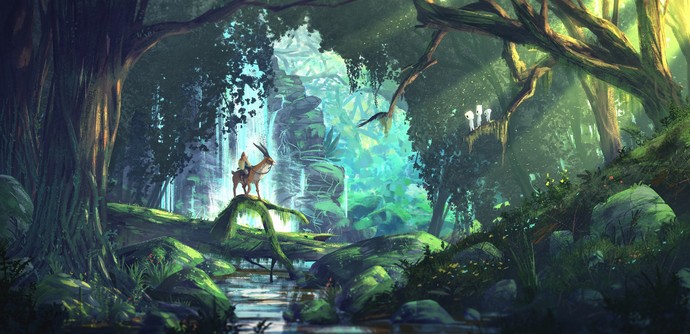Prenses Mononoke  masalından görsel.
