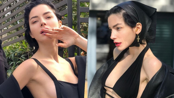 İki saçtan hangisi tercihiniz olur? Hürrem karameli mi, Merve Boluğur siyahı mı?