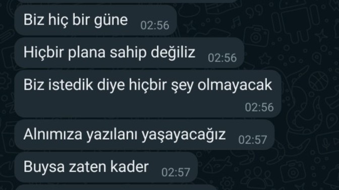Bu ne demek arkadaşlar benim attığım mesaj bakın onun verdiği cevaba bir de?