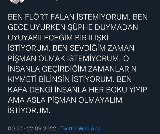 Ne istediğini biliyor musun?
