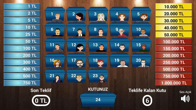 Var Mısın Yok Musun oyunu oynayalım hadi! 1 Milyon TL sence kaç numaralı kutuda?